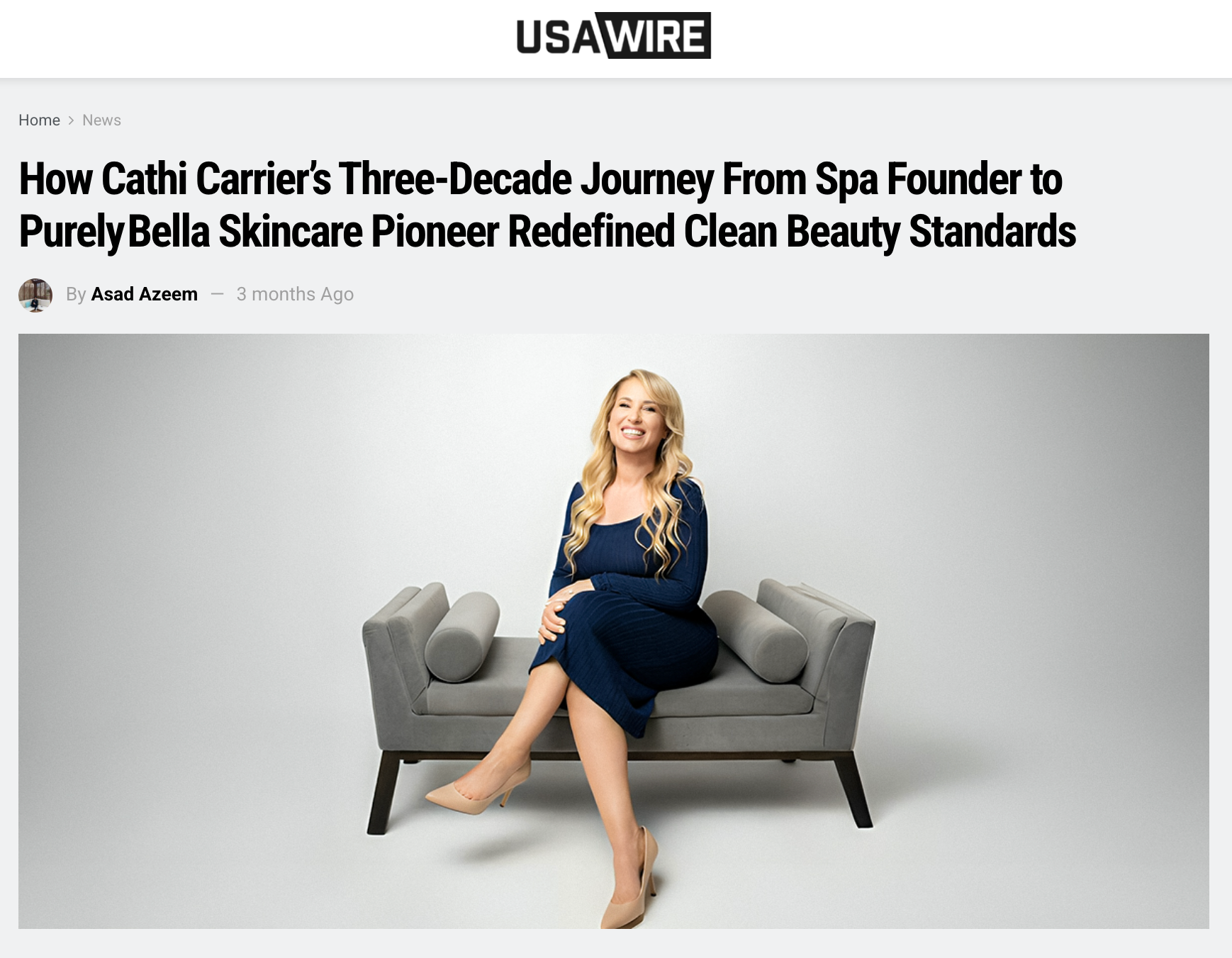 How Cathi Carrier’s Three-Decade Journey From Spa Founder to Purely Bella Skincare Pioneer Redefined Clean Beauty Standards