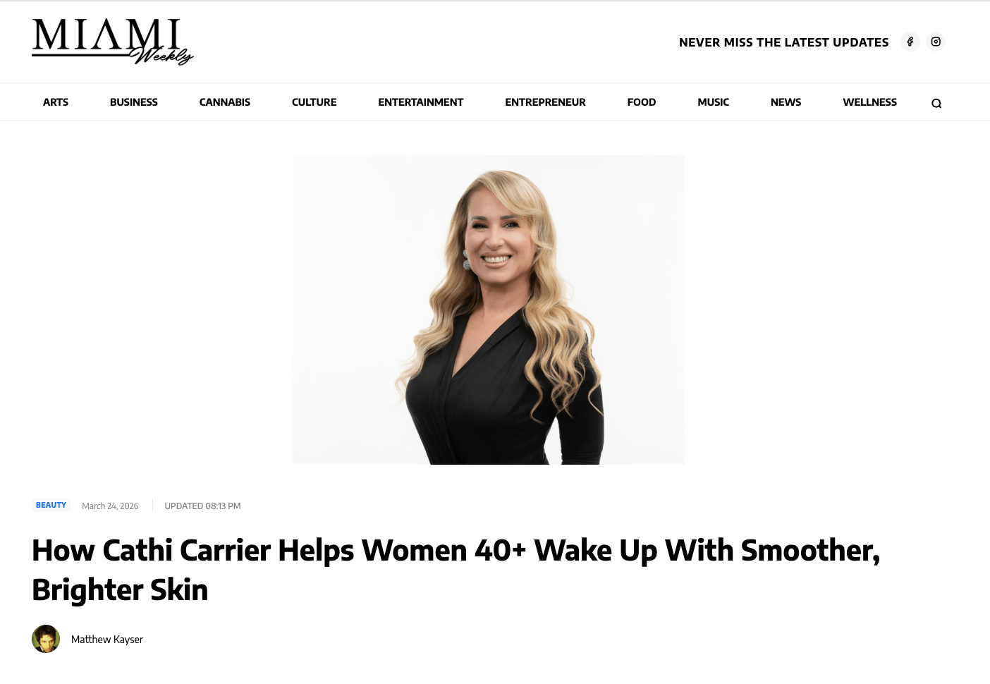 Miami Weekly Feature: The Single Conversation That Sparked a Skincare Revolution for Women 40+