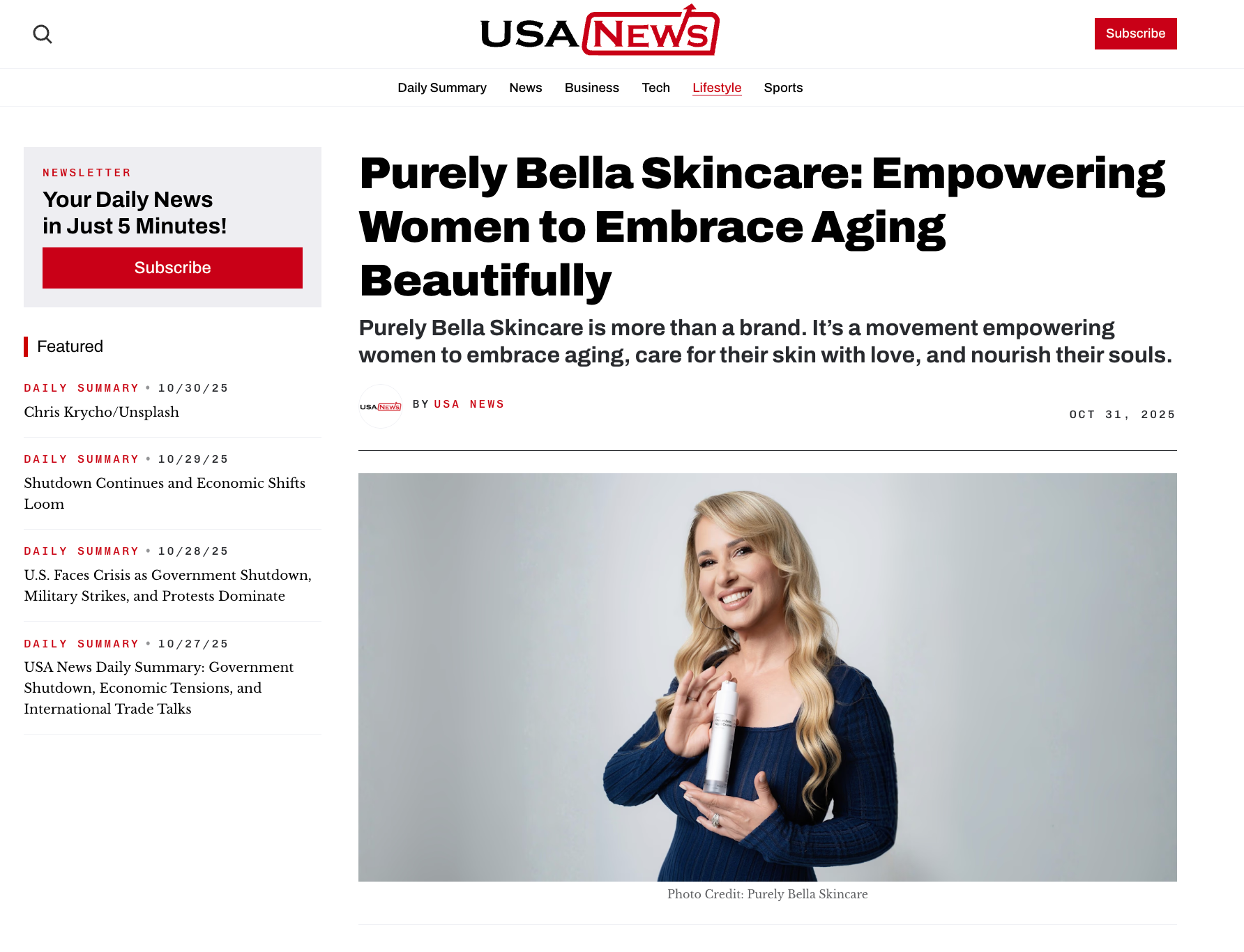 Purely Bella Skincare: Empowering Women to Embrace Aging Beautifully