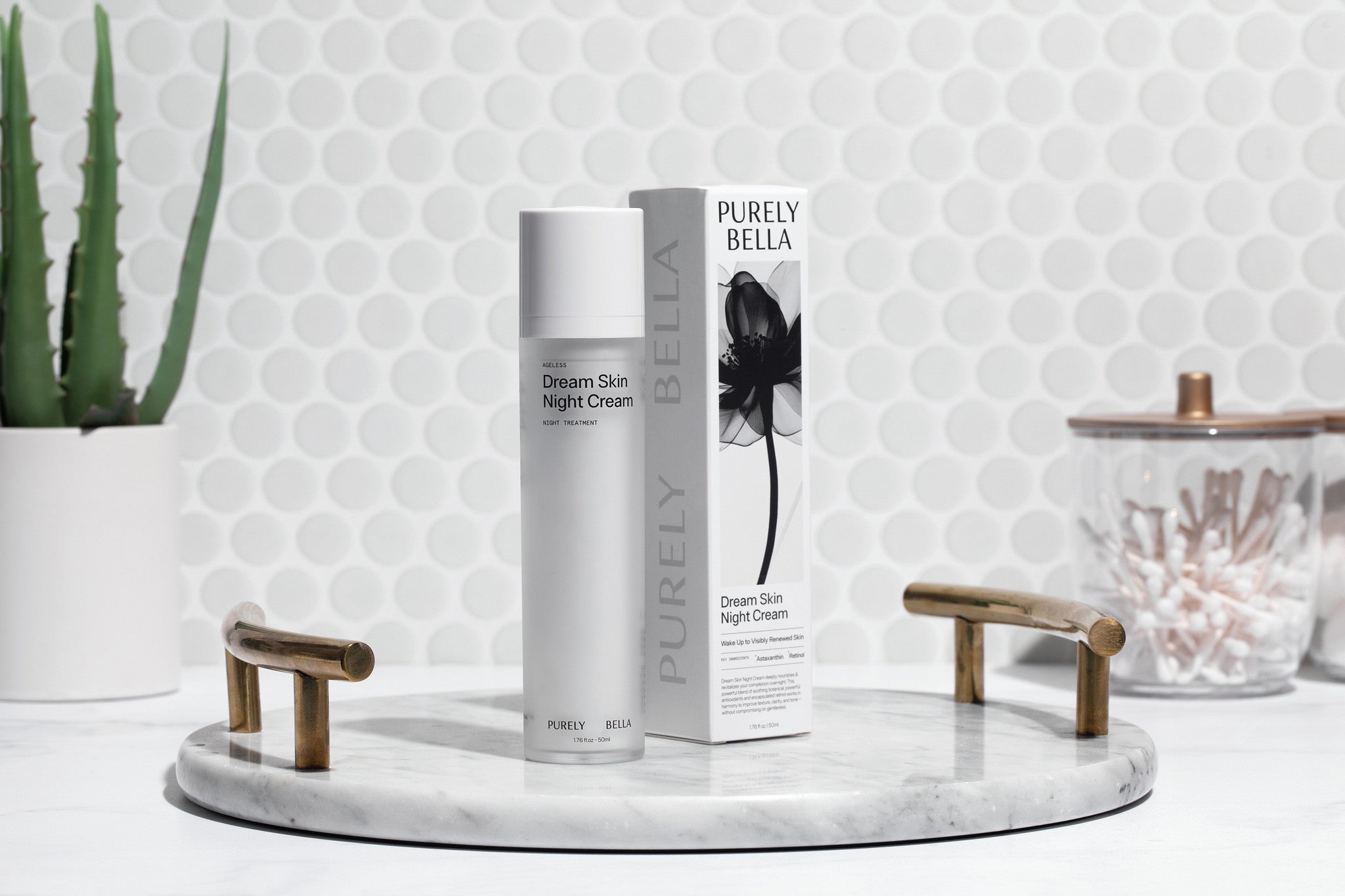 Dream Skin Night Cream by Purely Bella Beauty - deeply hydrating nighttime cream for radiant, smooth skin