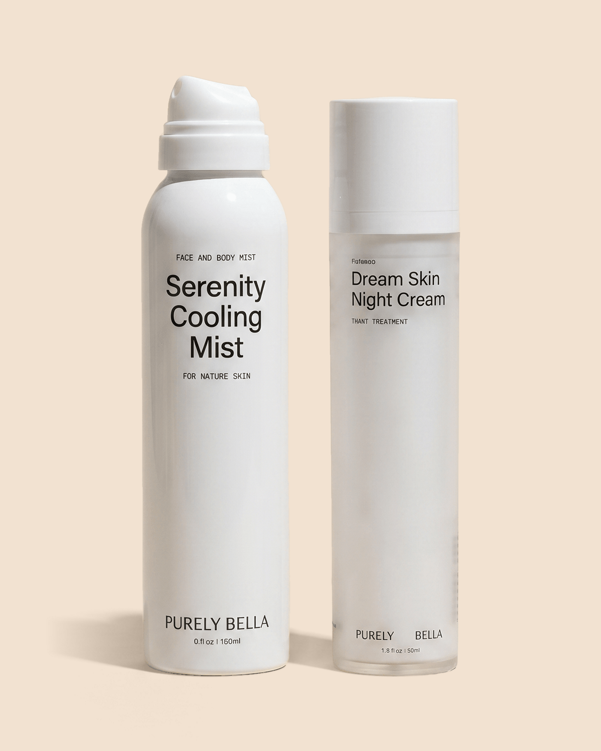 The Cool & Repair Night Set with Serenity Cooling Mist and Dream Skin Night Cream bottles