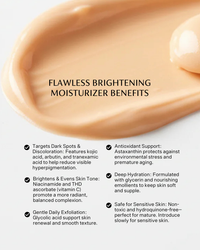 Flawless Brightening Moisturizer benefits - natural dark spot treatment without hydroquinone