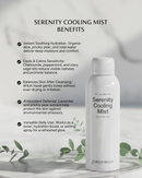 Serenity Cooling Mist ingredients - organic aloe rose water lavender refreshing face spray