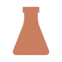 Chemical flask icon representing scientifically formulated skincare for effective and safe results