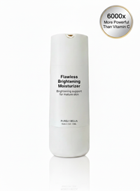 Flawless Brightening Moisturizer by Purely Bella Beauty - lightweight daily moisturizer for luminous, even skin tone