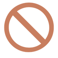 No harm icon representing cruelty-free, safe, and ethical skincare practices