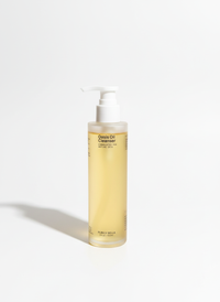 Front view of oil cleanser skincare product for gentle, nourishing daily facial cleansing