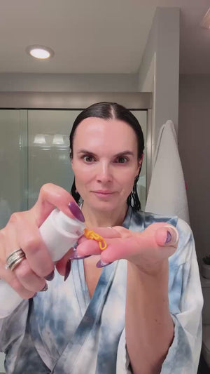 User-generated content featuring Jane using Purely Bella Beauty Dream Skin with glowing, healthy-looking skin