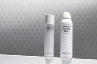 Serenity Mist and Dream Skin Night Cream displayed together on silk, perfect for the evening skincare ritual